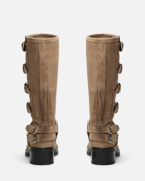 ANFIBI TORTORA CON CINTURINI IN CAMOSCIO ANGELICA