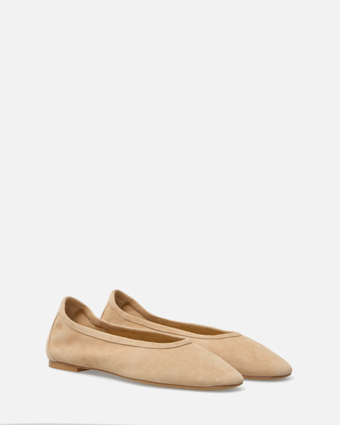 BALLERINE IN CAMOSCIO SABBIA FT/PV01