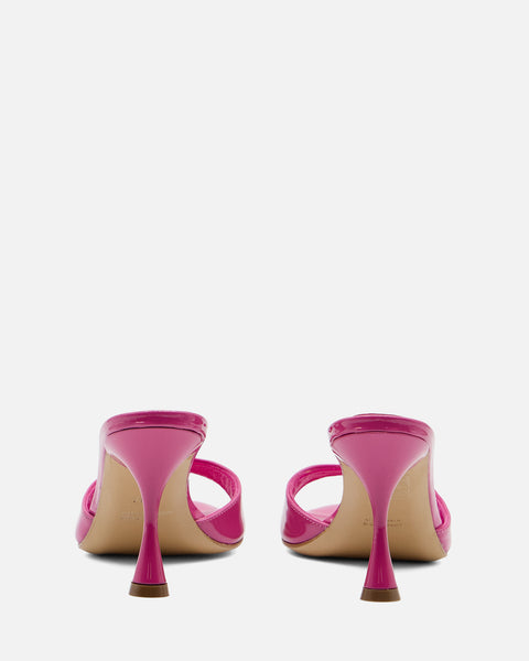 SANDALO CON TACCO IN PELLE VERNICE FUCSIA GF922