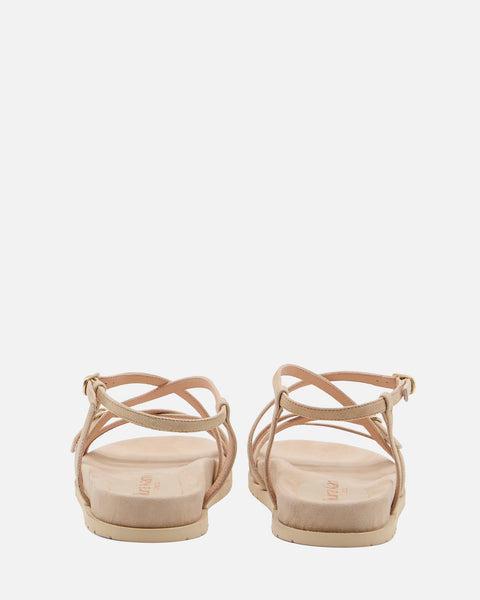 SANDALO CON CINTURINI IN CAMOSCIO BEIGE Gf951