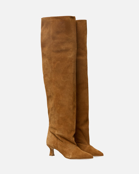 STIVALI CUOIO AL GAMBALE IN  CAMOSCIO JENNIFER