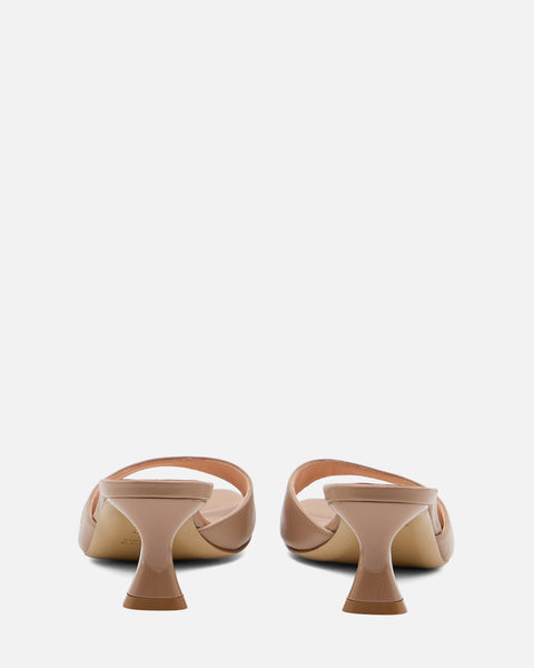 SANDALO CON TACCO IN PELLE NUDE GF988