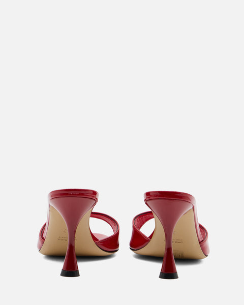 SANDALO CON TACCO IN PELLE VERNICE ROSSO GF922