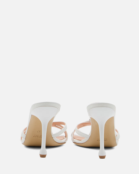 SANDALO CON TACCO IN PELLE BIANCO GF964