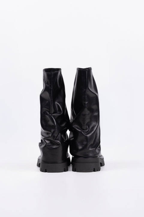 ANFIBIO IN PELLE NERO TITAN 33